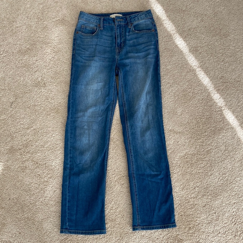 Francesca’s Harper Heritage High Rise Straight Leg Jeans